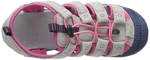 CMP – F.lli Campagnolo Kids Sahiph Leather Hiking Sandal, Sandalias de Senderismo Unisex niños, Pink Glacier U442, 34 EU