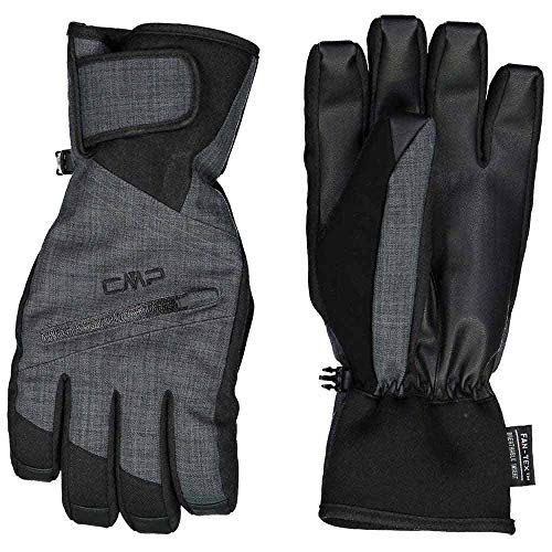 CMP Guanti Da Sci Water Repellant Guantes, Hombre, Nero Mel, L