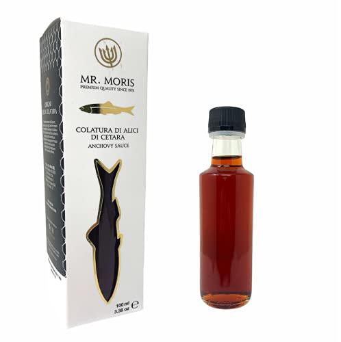 Colatura di Alici Salsa Jugo de Anchoas Mr. Moris Made in Italy (100ml Box)