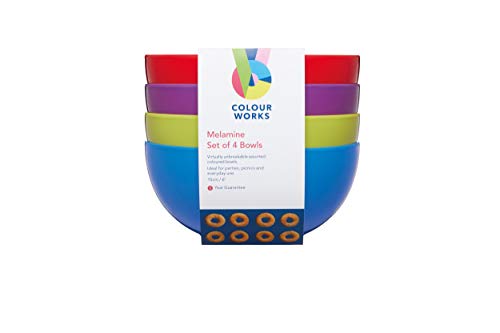 COLOURWORKS Colorworks Cuencos, Multicolor, 15.5x28.5x3.5 cm, 4