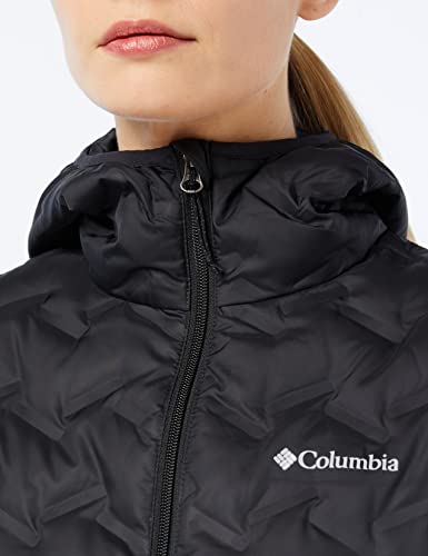 Columbia Delta Ridge Down Hooded , Chaqueta de plumas con capucha Mujer, Negro (BLACK), S