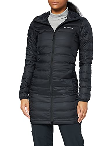 Columbia Lake 22 Down Long Hooded , Chaqueta de plumas larga con capucha Mujer, Negro (BLACK), L