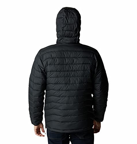 Columbia Powder Lite Anorak, Abrigo aislante Hombre, Negro (BLACK), L