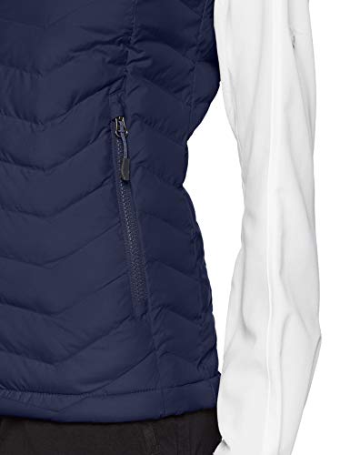 Columbia Powder Lite Vest Chaqueta sin Mangas, Mujer, Azul (Nocturnal), XL