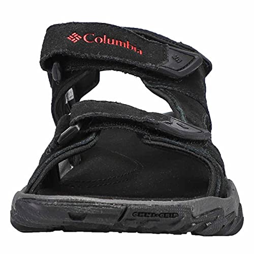 Columbia SANTIAM 3 Strap, Zapatillas Hombre, Negro (Black/Mountain Red), 41 EU