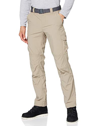 Columbia Silver Ridge™ II Cargo - Pantalones de Senderismo, Hombre, Blanco (Fossil), 38 34