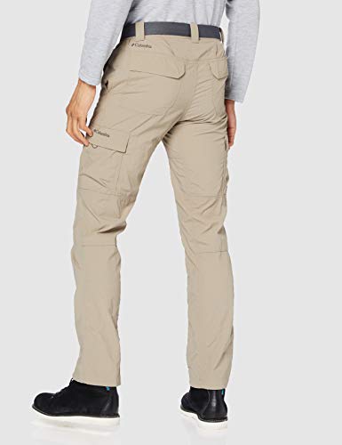 Columbia Silver Ridge™ II Cargo - Pantalones de Senderismo, Hombre, Blanco (Fossil), 38 34