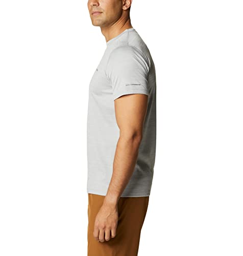 Columbia Zero Rules, Camiseta de manga corta, Hombre, Gris (Columbia Grey Heather), Talla M