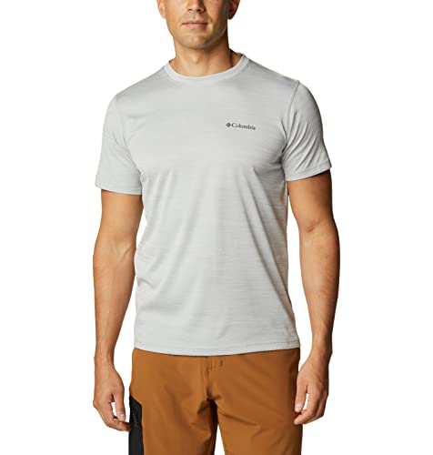 Columbia Zero Rules, Camiseta de manga corta, Hombre, Gris (Columbia Grey Heather), Talla M