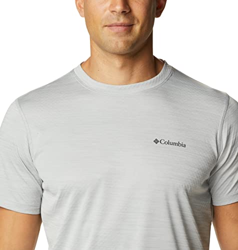 Columbia Zero Rules, Camiseta de manga corta, Hombre, Gris (Columbia Grey Heather), Talla M