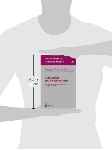 Computing and Combinatorics: 5th Annual International Conference, COCOON'99, Tokyo, Japan, July 26-28, 1999, Proceedings: 1627 (Lecture Notes in Computer Science)
