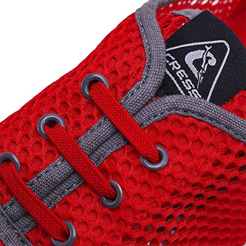 Cressi Aqua Shoes Zapatillas de Agua Unisex para Deportes acuáticos, natación, Piscina, Paseo en la Playa, Rojo Gris, 44,5 EU