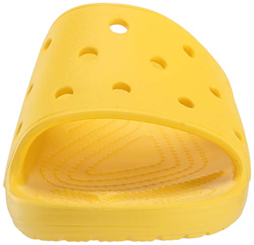 Crocs Classic Crocs Slide Unisex Adulta Zuecos, Amarillo (Lemon), 41/42 EU