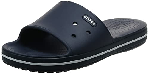 Crocs Crocband III Slide Unisex Adulta Chanclas, Azul (Navy/White 462), 41/42 EU