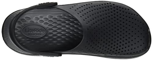 Crocs Literide Clog, Zuecos Unisex Adulto, Black/Slate Grey, 42/43 EU