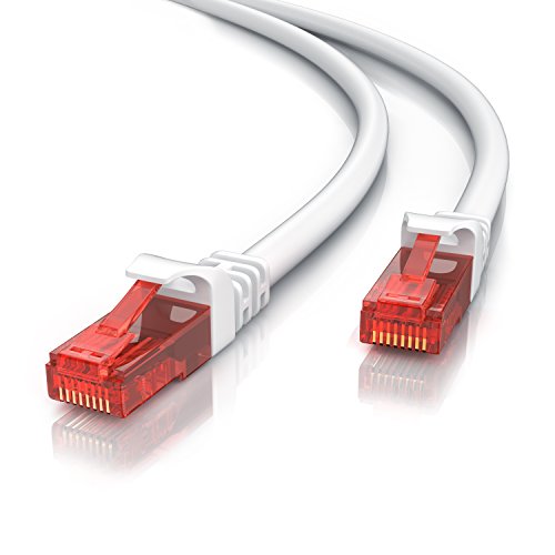 CSL - 5m Cable de Red Gigabit Ethernet LAN Cat.6 RJ45-10 100 1000Mbit s - Cable de conexión a Red - UTP - Compatible con Cat.5 Cat.5e Cat.7 - Conmutador Router módem