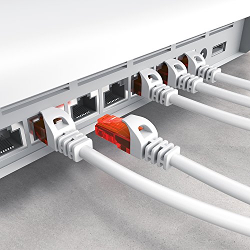 CSL - 5m Cable de Red Gigabit Ethernet LAN Cat.6 RJ45-10 100 1000Mbit s - Cable de conexión a Red - UTP - Compatible con Cat.5 Cat.5e Cat.7 - Conmutador Router módem