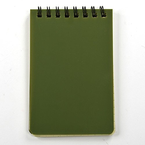 Cuaderno impermeable para todo clima RETON, paquete de 5 (verde)