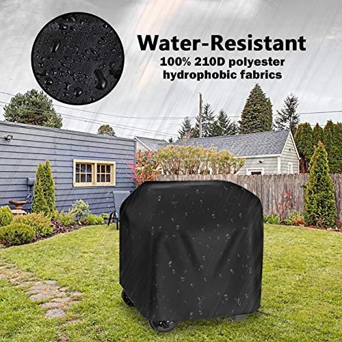 Cubierta para Barbacoa 105x49x102cm Impermeable 210D Oxford Funda Protectora para Barbacoa Protector para Barbacoa Funda para Barbacoa para al Aire Libre Resistente al Desgarro Anti-Viento/UV