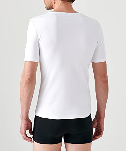 Damart Camiseta con Cuello en V y Malla Interlock Thermolactyl Grado 3 térmica, Blanc (Blanc), L para Hombre