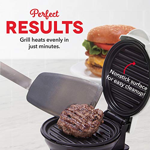 Dash Mini Maker Máquina de parrilla portátil + Prensa para panini para hamburguesas gourmet, sándwiches, pollo + otros en la marcha desayuno, almuerzo, o aperitivos con guía de recetas