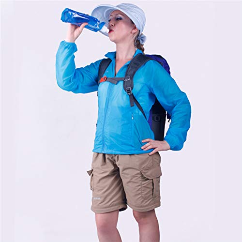 DBAILY La Botella de Agua Plegable Ligera Y Portátil Botellas de Agua de Silicona Plegables Reutilizable con 3pcs Bolsa de Agua Plegable para Senderismo Ciclismo Camping Viajes Escuela(500ml 700ml)