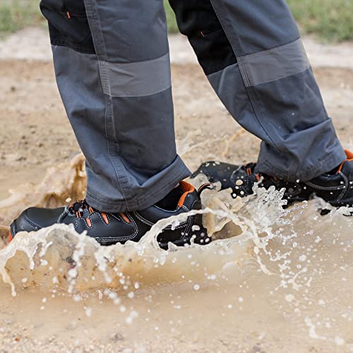 Deportivas Impermeables Ligeras con Puntera Composite Entresuela Kevlar y Seguridad S3 Zapatos para el Trabajo Sujeción Extra en los Tobillos Senderismo 9007 (43 EU)