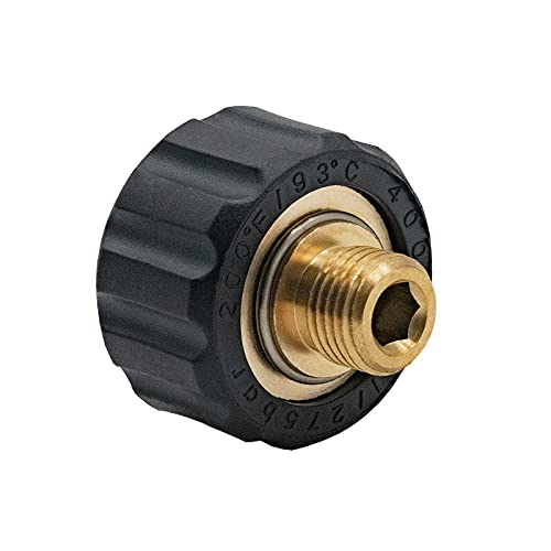 DERASL Conector de latón 1/4 + Conector de Pistola de Espuma de Cobre Hembra, el Adaptador de Pistola de Espuma es Adecuado para limpiadores de Alta presión de la Serie Karcher HD