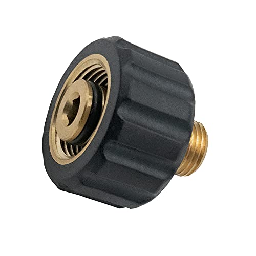 DERASL Conector de latón 1/4 + Conector de Pistola de Espuma de Cobre Hembra, el Adaptador de Pistola de Espuma es Adecuado para limpiadores de Alta presión de la Serie Karcher HD