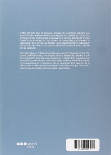 Derecho civil de Cataluña. Derecho de Sucesiones (2ª ed.) (Manuales universitarios)