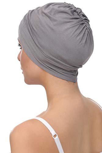 Deresina W gorro de algodón para la quimioterapia, la pérdida de cabello (Gris)