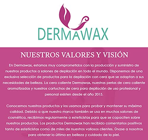 Dermawax Black Film Wax- Perlas de cera caliente para depilación de cuerpo entero, 500 gramos