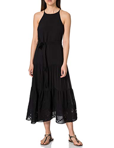 Desigual Chaleco de la Marca Jacksonville Vestido Informal, Negro, L para Mujer