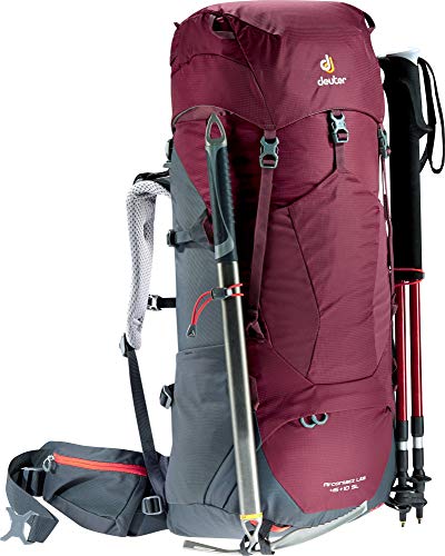 Deuter Aircontact Lite 45 + 10 SL Mochila, Unisex Adulto, Rojo (Maron-Graphite), 74 Centimeters