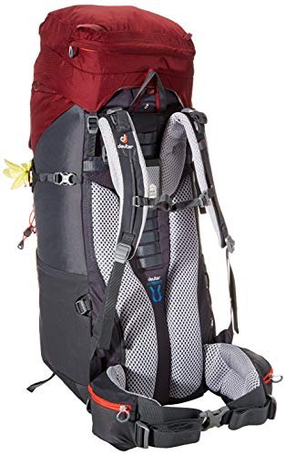 Deuter Aircontact Lite 60 + 10 SL Mochila, Unisex Adulto, Rojo (Maron-Graphite), 82 Centimeters