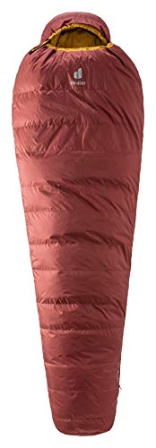 deuter Astro 300 L Saco de Dormir de plumón, Unisex-Adult, Redwood-Curry, Large