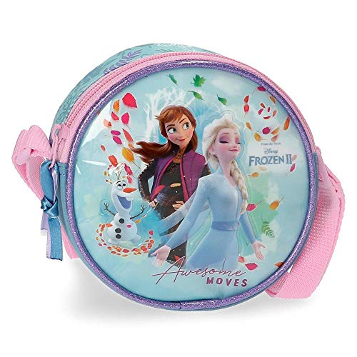 Disney Frozen Awesome Moves Bandolera con Solapa Azul 17x15x4 cms Microfibra y PVC.