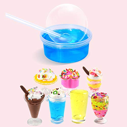 DIY Slime Kit - Juguetes para niños, Slime DIY con 12 Colores de Slime de Cristal, Slime de Huevo, Bolas de Espuma...