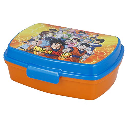 | Dragon Ball | Sandwichera Para Niños Decorada - Fiambrera Infantil | Caja Para El Almuerzo Y Porta Merienda Para Colegio - Lonchera Bola De Dragón