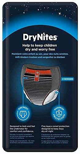 DryNites Calzoncillos absorbentes para Niño 8-15 años 27 - 57kg, 4 paquetes x 13 uds 52 unidades