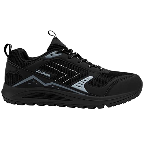 DYKHMILY Zapatillas de Seguridad Hombre Anti Estático Anti-Piercing Antideslizante Ligeras Zapatos de Seguridad Transpirable Trabajo Punta de Acero Calzado de Seguridad Deportivo (Negro,39 EU)