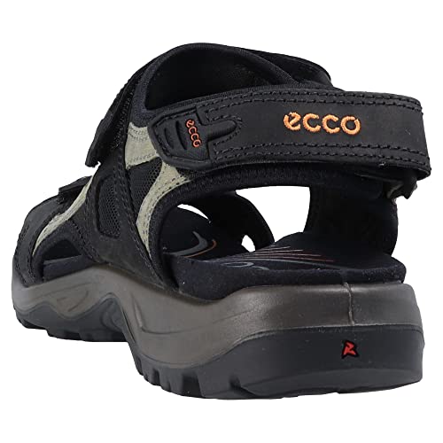 ECCO Yucatan M Sandal, Sandalias Hombre, Negro (Black Mole 50034), 45 EU