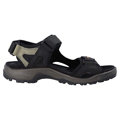 ECCO Yucatan M Sandal, Sandalias Hombre, Negro (Black Mole 50034), 45 EU