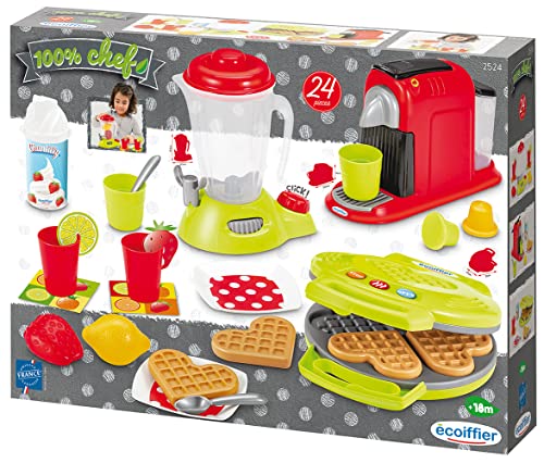 Ecoiffier Set pequeño electrodoméstico 100% Chef, color multicolor (2524)