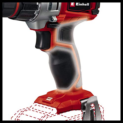 Einhell Taladro inalámbrico a batería - TE-CD 18/2 Li Power X-Change - 18 V, par máx. 44 Nm, caja de cambios de 2 velocidades, 21 niveles de par, LED incluido, sin batería ni cargador