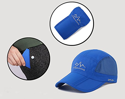 Estwell Gorra de Béisbol para Hombre Mujer Sombrero de Sol Sombreros Verano Ajustable Plegable Gorra de Golf