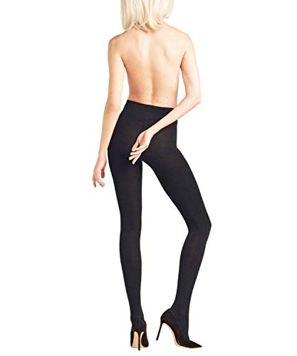 FALKE Mujer, Softmerino Pantimedias, Lana, Negro (Black 3009), 48-50, (1 par)