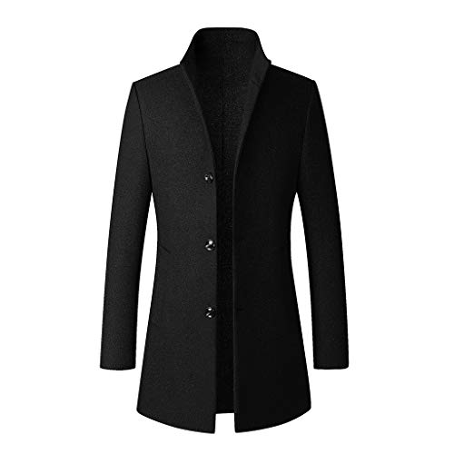 FAMILIZO Abrigos Hombre Elegante Gabardina Casual para Hombre Chaqueta De Abrigo Largo Calentar Negocios Outwear Chaqueta Hombre Invierno Rebajas Abrigos Hombre Largos