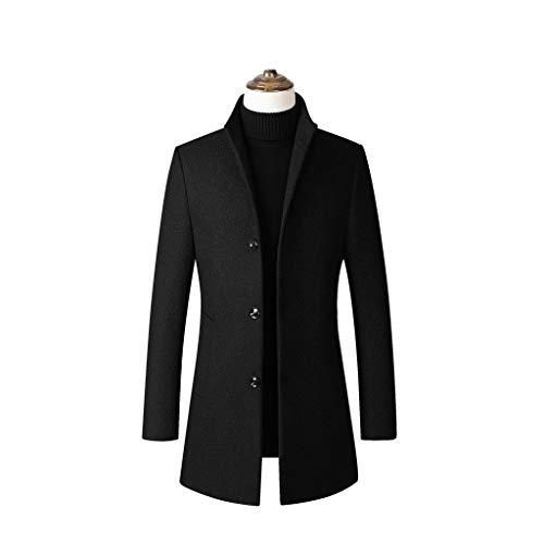 FAMILIZO Abrigos Hombre Elegante Gabardina Casual para Hombre Chaqueta De Abrigo Largo Calentar Negocios Outwear Chaqueta Hombre Invierno Rebajas Abrigos Hombre Largos