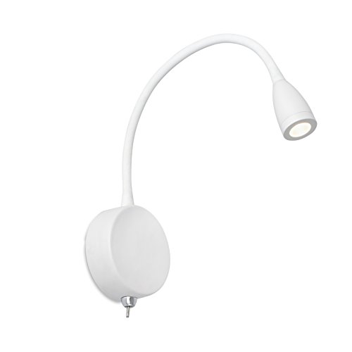 Faro Barcelona 41019 - LOKE Aplique (bombilla incluida) LED, 3W, aluminio, metal, silicona, pvc, color blanco